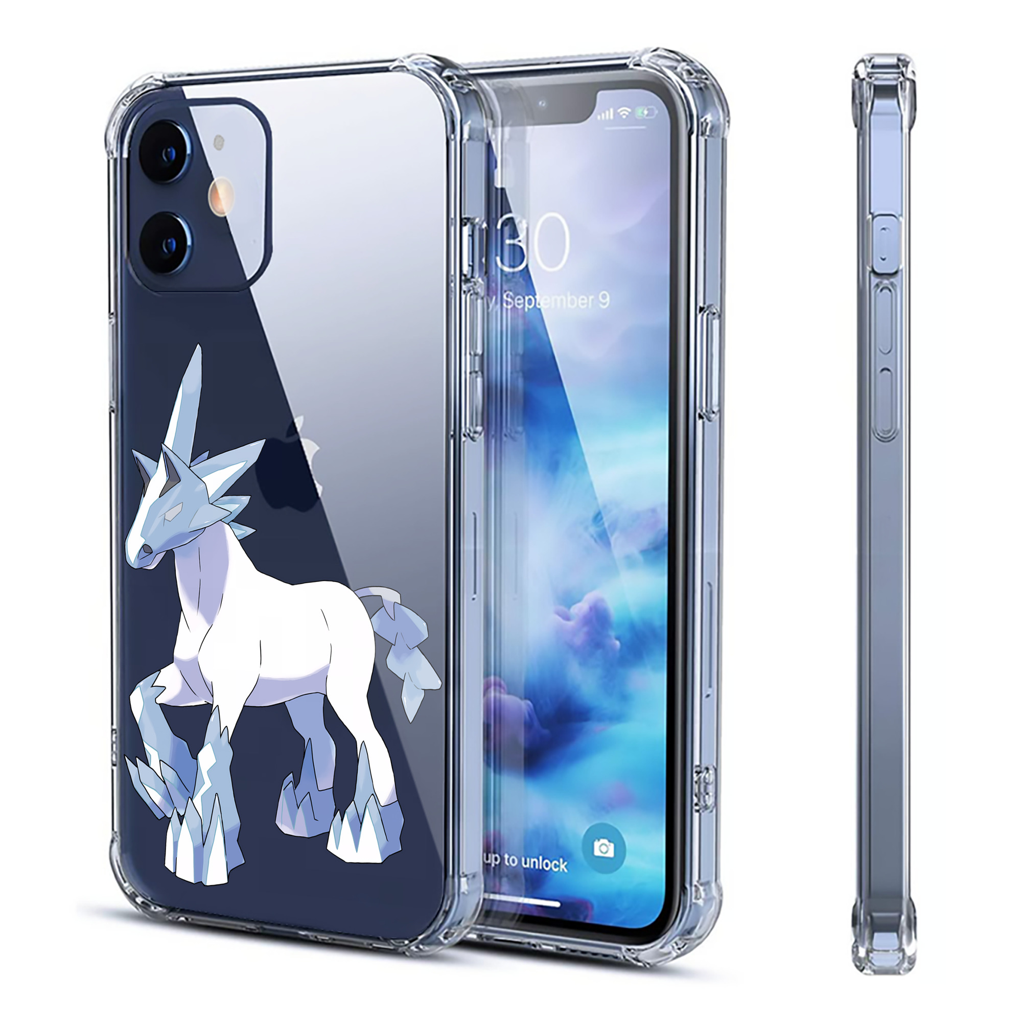 （画像用） ポケットモンスター Pokémon 【iPhone 12シリーズ対応】透明スマホケース（クリアソフトケース）